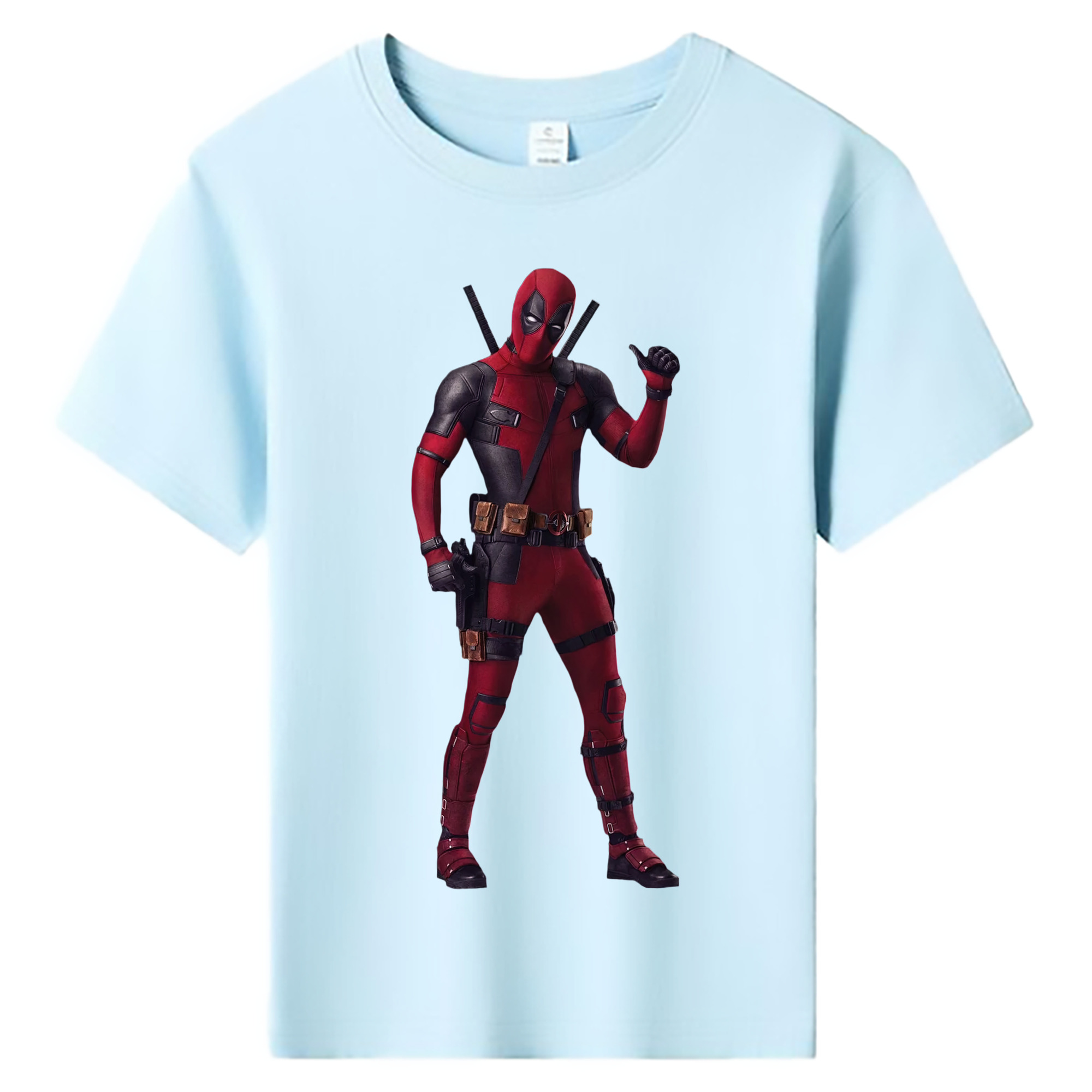 （画像用） Deadpool デッドプール 綿100％キッズTシャツ（フロントプリント）